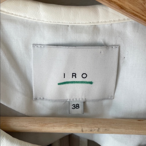 IRO Clyde leather trim blazer jacket - Picture 11 of 11